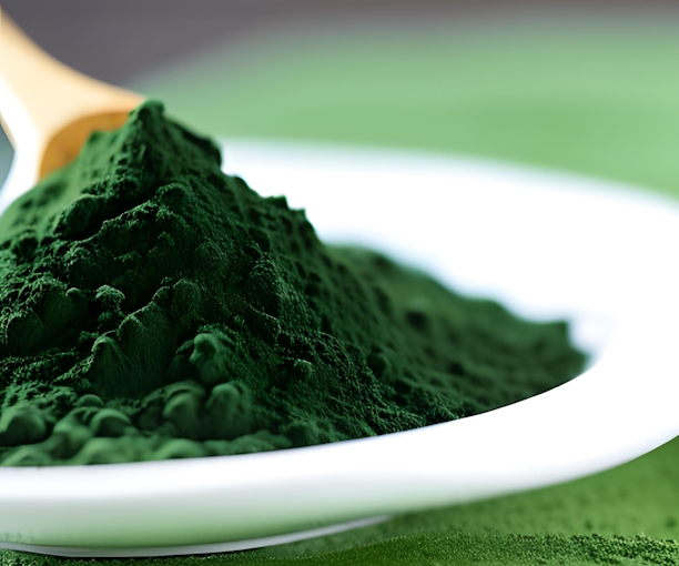 getrocknete Spirulina Algen (KI generiertes Bild)